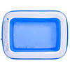Pool Central 6.5' Blue and White Inflatable Rectangular Swimming Pool Image 1