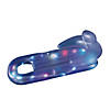 Pool Central: 60.25" Inflatable Blue LED Lighted Floating Lounger Raft Image 1