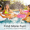Pool Central 69" Inflatable Rectangular Bohemian Print Swimming Pool Image 3