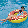 Pool Central Inflatable Brown and Yellow Frosted Chocolate Doughnut Pool Tube Float  49-Inch Image 3