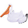 Pool Central Inflatable White and Orange Inflatable Giant Pelican Pool Float  80.5-Inch Image 1