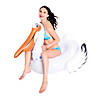 Pool Central Inflatable White and Orange Inflatable Pelican Swimming Pool Float  50-Inch Image 1