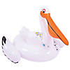 Pool Central Inflatable White and Orange Inflatable Pelican Swimming Pool Float  50-Inch Image 2
