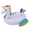 Pool Central Inflatable White and Yellow Jumbo Magical Unicorn Pool Float  85.5-Inch Image 1