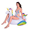 Pool Central Inflatable White and Yellow Jumbo Magical Unicorn Pool Float  85.5-Inch Image 2