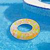 Pool Central Inflatable Yellow and Orange Mosaic Swimming Pool Ring Float 47-Inch Image 1