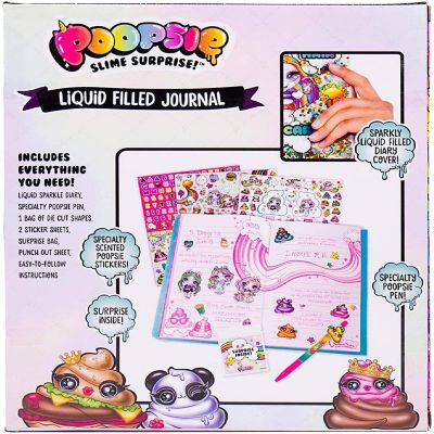 Poopsie Slime Surprise Liquid Filled Journal w/ Stickers & Pen Image 3