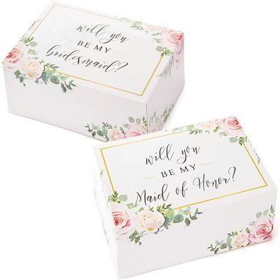Pop Fizz Designs Bridesmaid Gift Box Set Flowers 10 piece Image 1