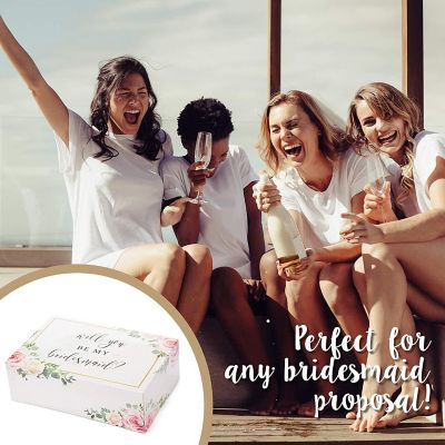 Pop Fizz Designs Bridesmaid Gift Box Set Flowers 10 piece Image 3