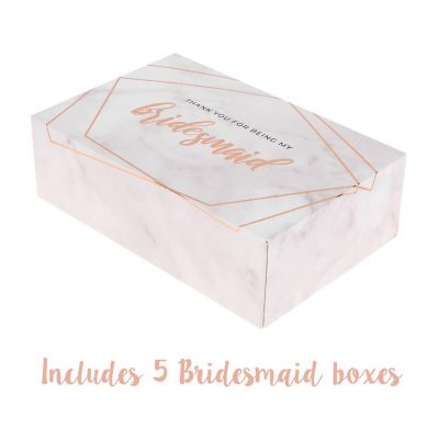 Pop Fizz Designs Marble Thank You for Being My Bridesmaid Box Set 10 Piece Image 2