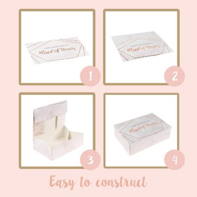 Pop Fizz Designs Marble Thank You for Being My Bridesmaid Box Set 6 Piece Image 3