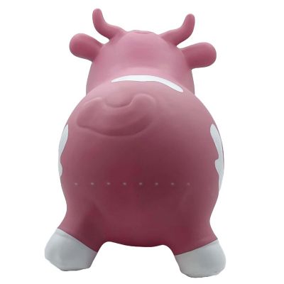 Pop It Up: Kidzzfarm Bouncing Cow:Junior - Pink - Inflatable Animal Hopper,12mo+ Image 3