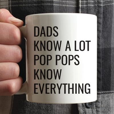 Pop Pops Know Everything Ceramic Mug Image 1