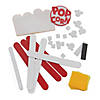 Popcorn Box Craft Stick Magnet Craft Kit - Makes 12 Image 1