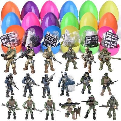 PopFun 3.9" Easter Eggs Special Military Troops 18 Pc Image 1