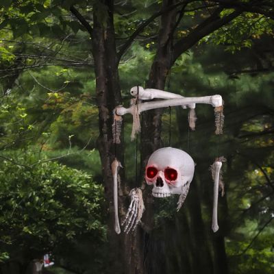 PopFun Halloween Crossbone skeleton wind chime Image 2