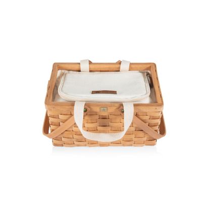 Poppy Personal Picnic Basket - Beige Image 2