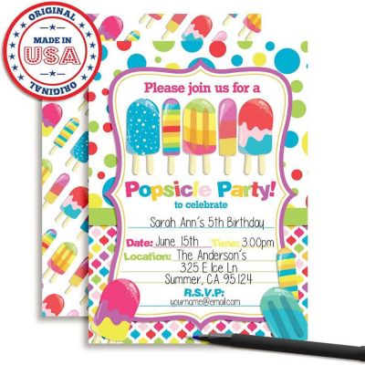 Popsicle Invitations 40pc. by AmandaCreation Image 3
