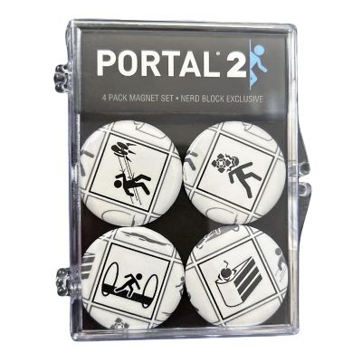 Portal 2 4-Piece Magnet Set Image 1