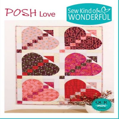 Posh Love Pattern 28"x42" Using Quick Curve Mini Ruler by Sew Kind of Wonderful Image 1