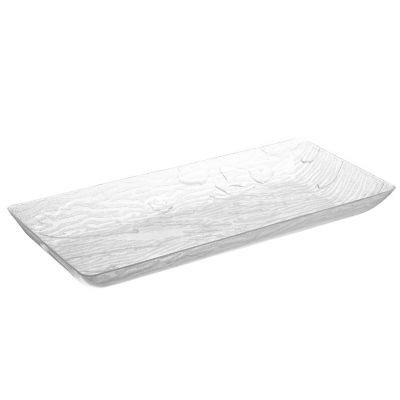 Posh Setting 6.25 x 14 Inch Rectangle Clear  Serving Tray -  5 pack Image 1