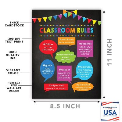 Positive Classroom Rules 8.5x11in Image 1
