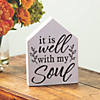 Positively Simple It Is Well With My Soul Tabletop Sign Image 1