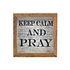 Positively Simple Mini Keep Calm & Pray Tabletop Sign Image 1