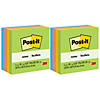 Post-it Notes, 3 in x 3 in, Floral Fantasy Collection, 100 Sheets/Pad, 5 Pads/Pack, 2 Packs Image 1