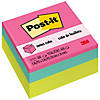 Post-it Notes Cube, Bright Colors, 3 in. x 3 in., 400 Sheets/Cube, Pack of 3 Image 1