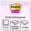 Post-it Super Sticky Notes, 3 in x 3 in, Energy Boost Collection, 70 Sheets/Pad, 24 Pads/Pack Image 1