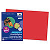 Prang Construction Paper, Holiday Red, 12" x 18", 50 Sheets Per Pack, 5 Packs Image 1