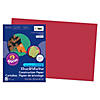 Prang Construction Paper, Red, 12" x 18", 50 Sheets Per Pack, 5 Packs Image 1