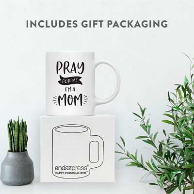 Pray for Me I'm a Mom Ceramic Mug Image 2