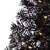 Pre-Lit Artificial Tinsel Halloween Tree - 3' - Black - Clear Lights Image 2