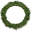 Pre-Lit Rockwood Pine Artificial Christmas Wreath  48-Inch  Clear Lights Image 1