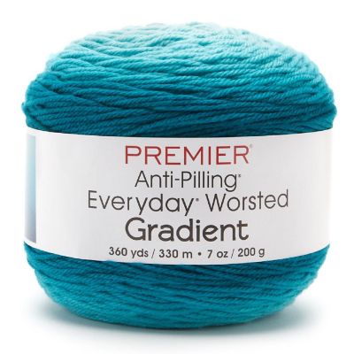 Premier Anti-Pilling Everyday Worsted Gradient Yarn-Teal Tones Image 1