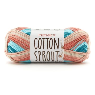 Premier Cotton Sprout Worsted Multi Yarn-Coral Reef Image 1