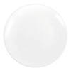Premium 10.25" Solid White Organic Round Disposable Plastic Dinner Plates (120 Plates) Image 1