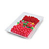 Premium 11&quot; x 16&quot; Clear Rectangular with Groove Rim Plastic Serving Trays (24 Trays) Image 1