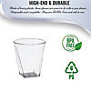 Premium 2 oz. Clear Square Bottom Disposable Plastic Shot Cups (500 Cups) Image 3