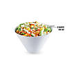 Premium 96 oz. White Round Deep Plastic Serving Bowls (24 Bowls) Image 3