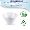 Premium 96 oz. White Round Deep Plastic Serving Bowls (24 Bowls) Image 4