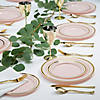 Premium Blush Dinner &amp; Dessert Plates for 25 Image 1