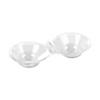 Premium Clear Round 2-Hole Mini Plastic Bowls (288 Bowls) Image 1
