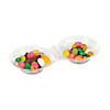 Premium Clear Round 2-Hole Mini Plastic Bowls (288 Bowls) Image 1