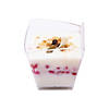 Premium Clear Small Square Disposable Plastic Cups (288 Cups) Image 1