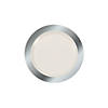 Premium Ivory Plastic Dessert Plates with Silver Trim - 25 Ct. Image 1