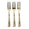 Premium Metallic Gold Plastic Forks - 24 Ct. Image 1