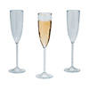 Premium Plastic Etched Champagne Flutes - 25 Ct. Image 1